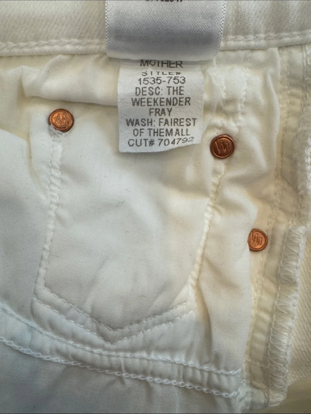 MOTHER White Flare Wide-Leg Jeans - Picture 5 of 7